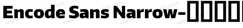 Encode Sans Narrow字体转换